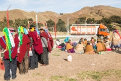 Bolivia - Lake Titicaca - village council 23