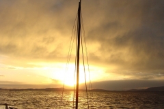 Bolivia - Lake Titicaca - fishing boat - sunset 27