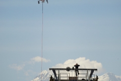 Bolivia - La Paz - cable car - helicopter - construction 4